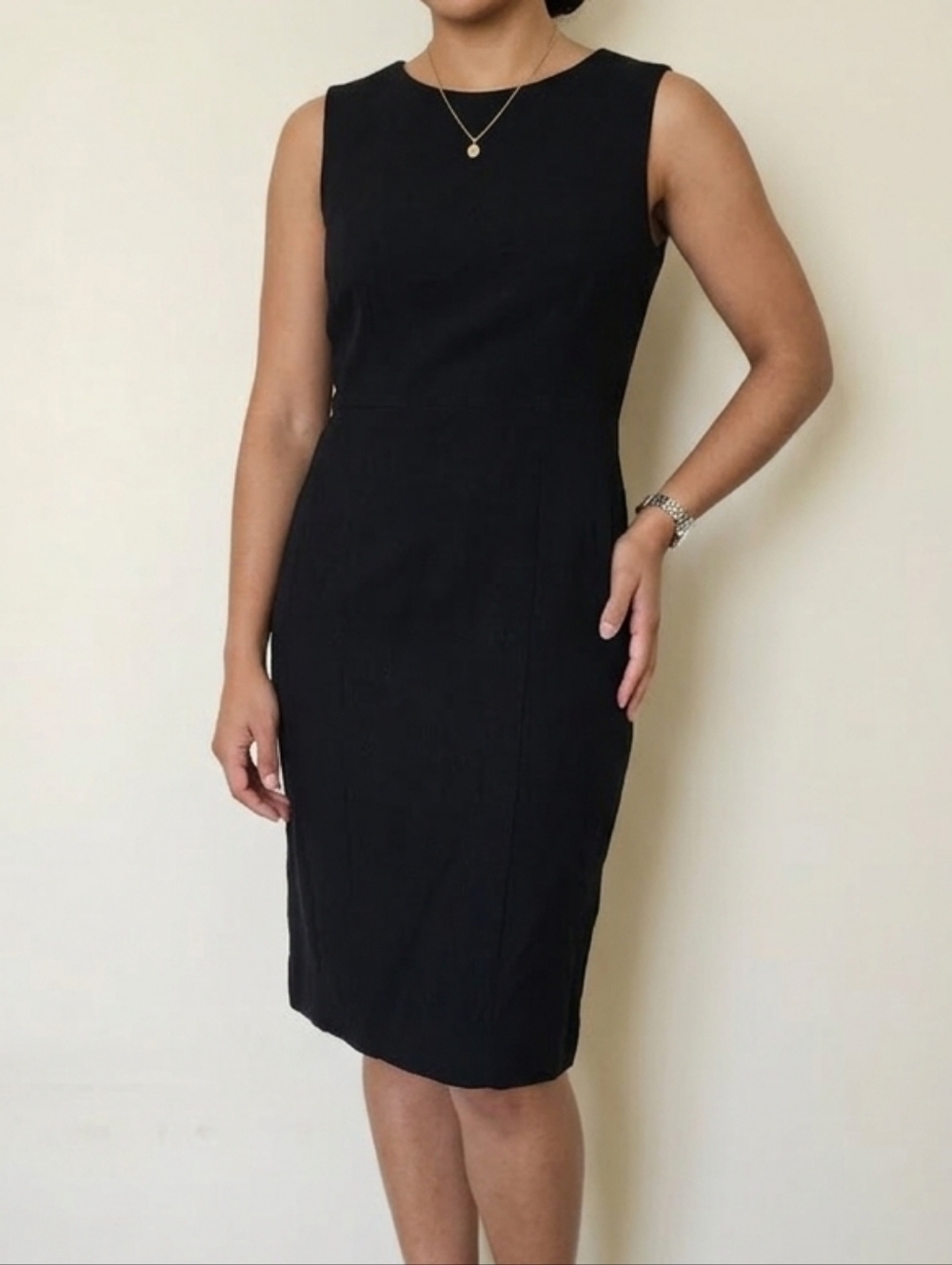 Vintage BLU’S 100% Wool Little Black Dress - Made in Canada - Size 14